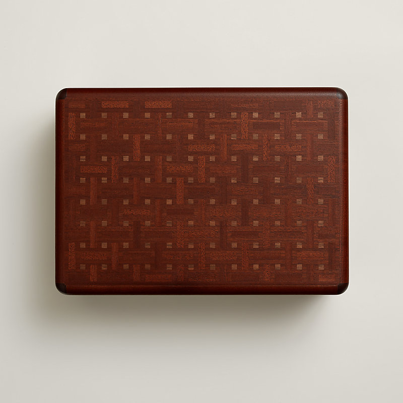 Casaque Mosaique watch and cufflink box | Hermès USA